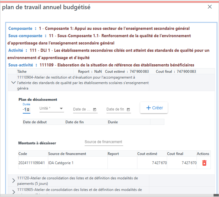 Suivi des Activités